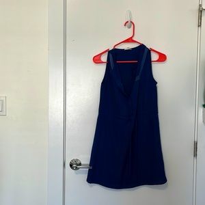 Maison Jules blue cinched waist dress
